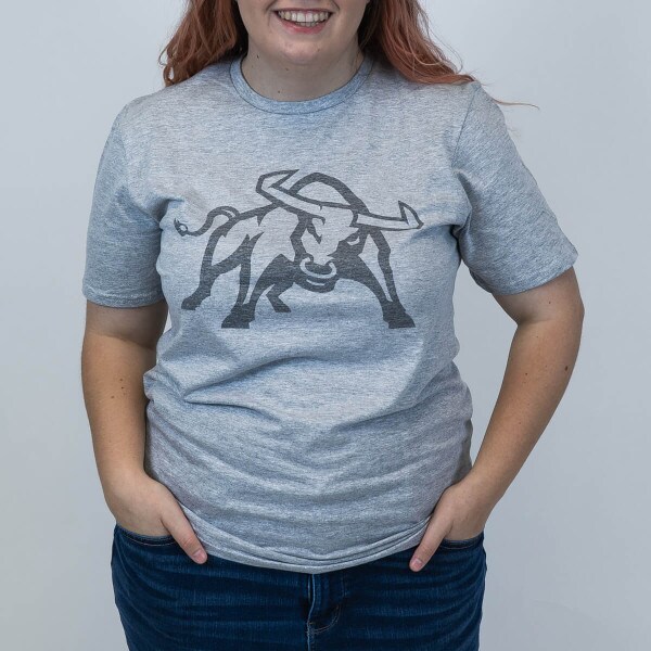 Aggie Bull, Gray, T-Shirt